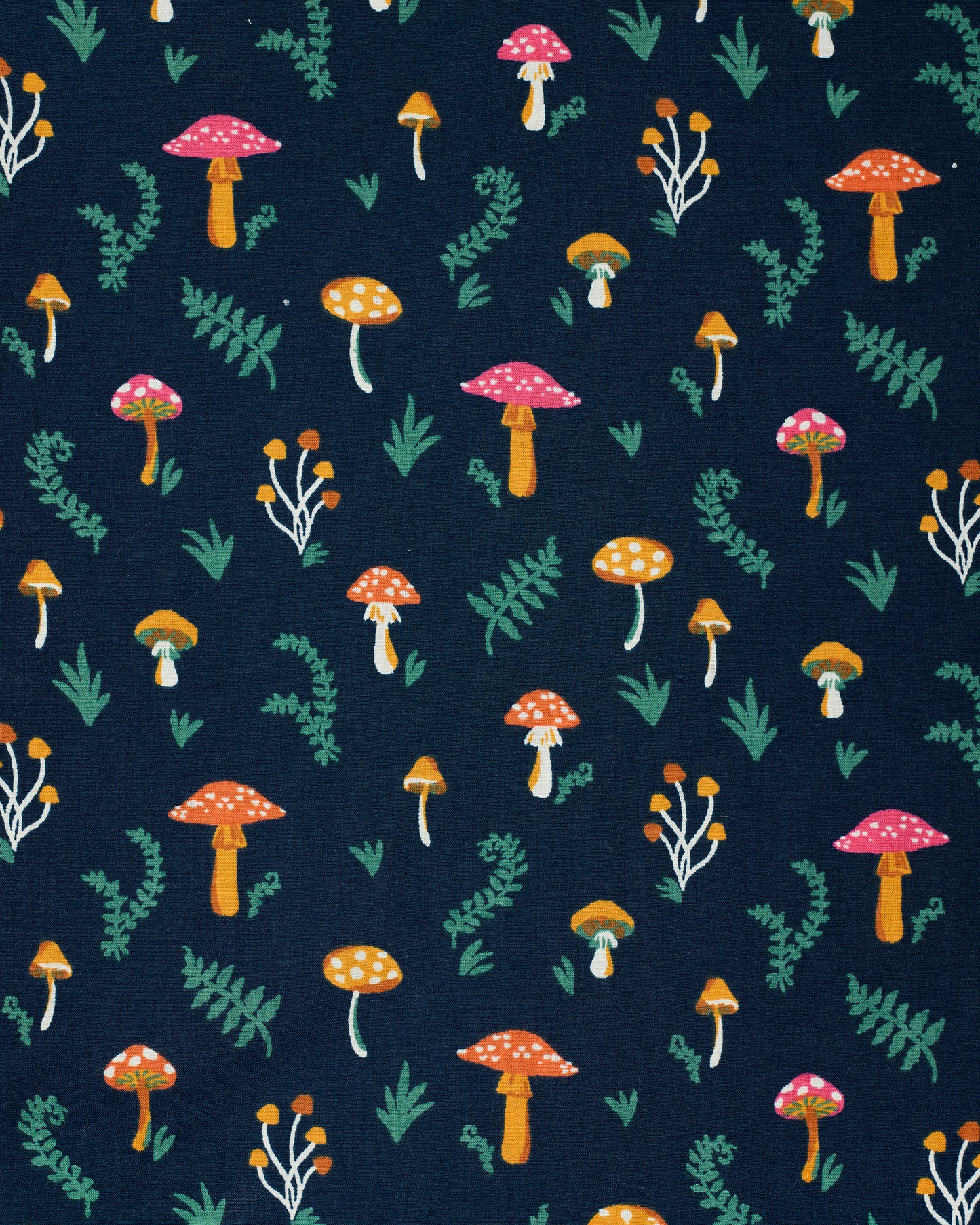 Mushroom Medley - Night Sky Blouse - Navy - Printfresh