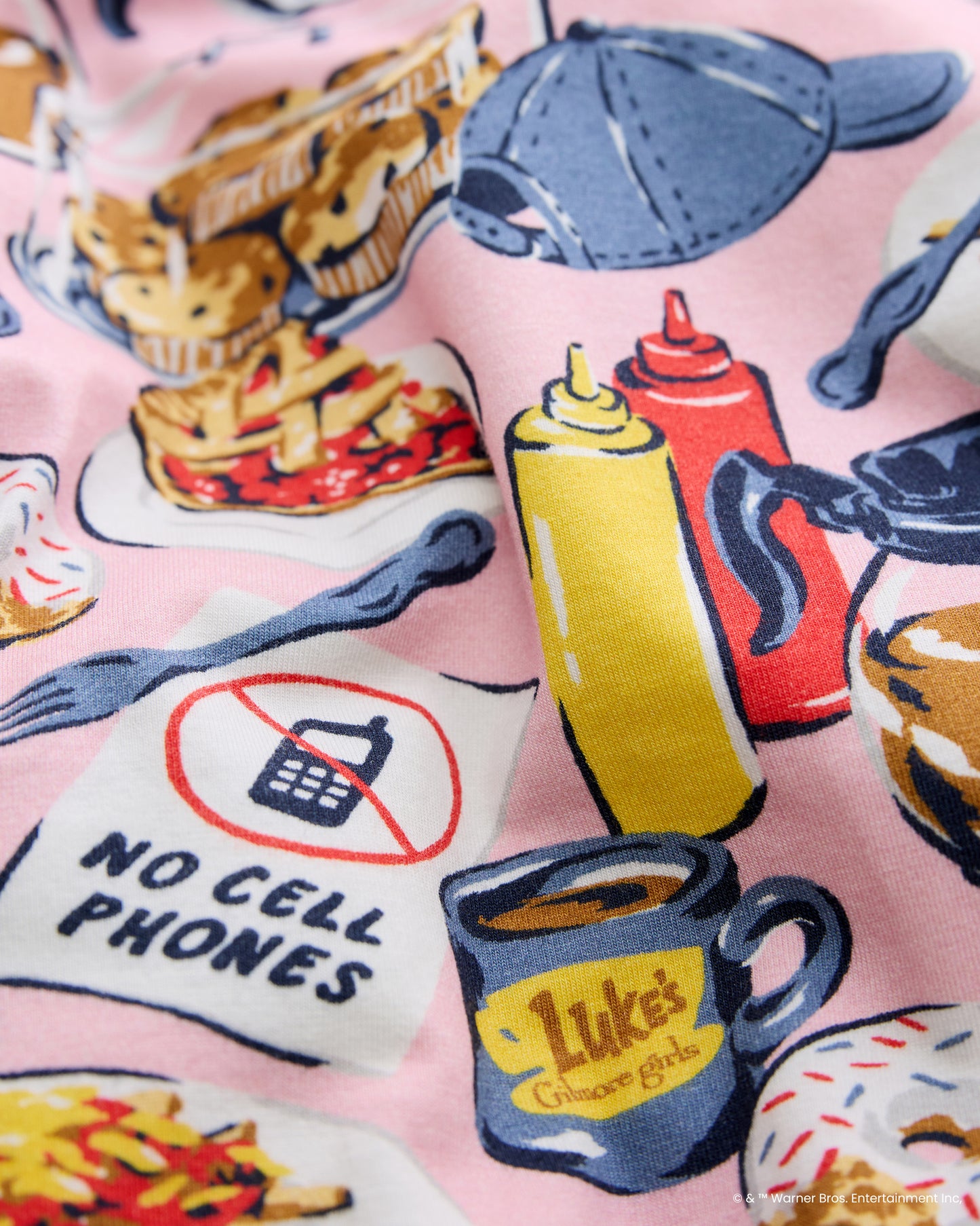 Luke’s Diner - Organic Pima Modal Knit Short PJ Set - Lorelai Pink