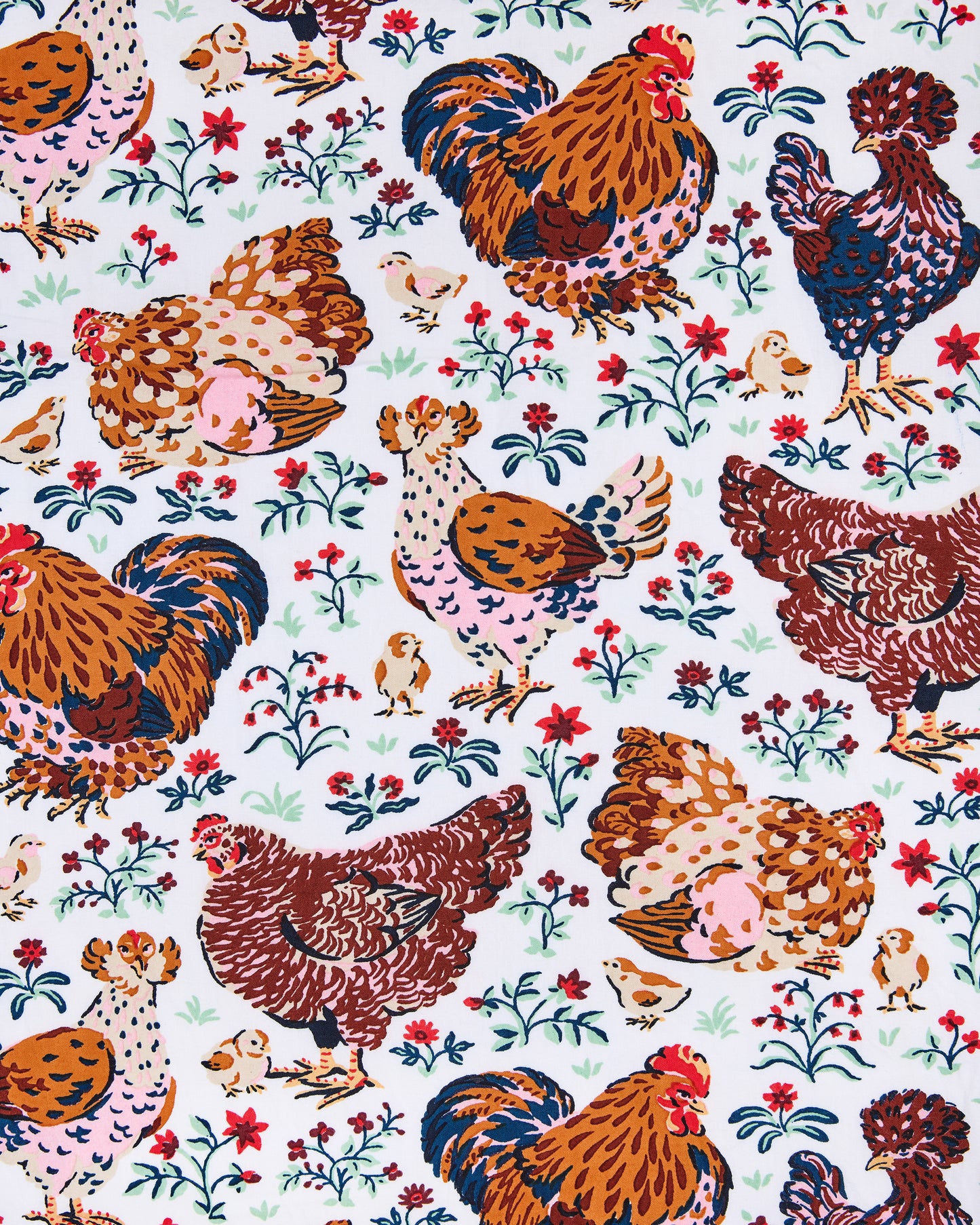 Must Love Chickens - Pintuck Cropped Set - Cloud