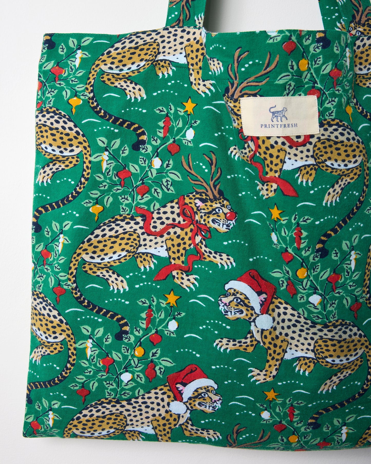 Very Merry Bagheera - Go To Tote - Mistletoe - Printfresh
