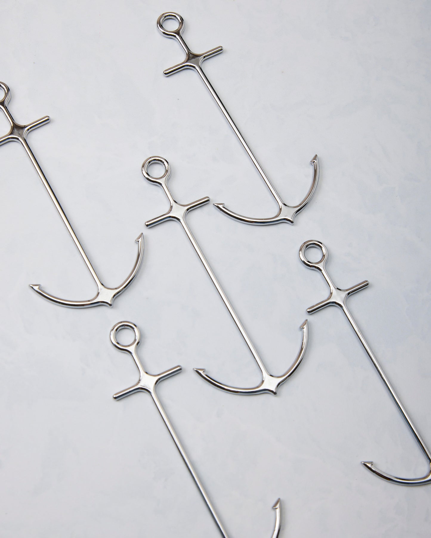 Silver Anchor - Cocktail Picks Set Of 6 - Fred & Friends - Printfresh