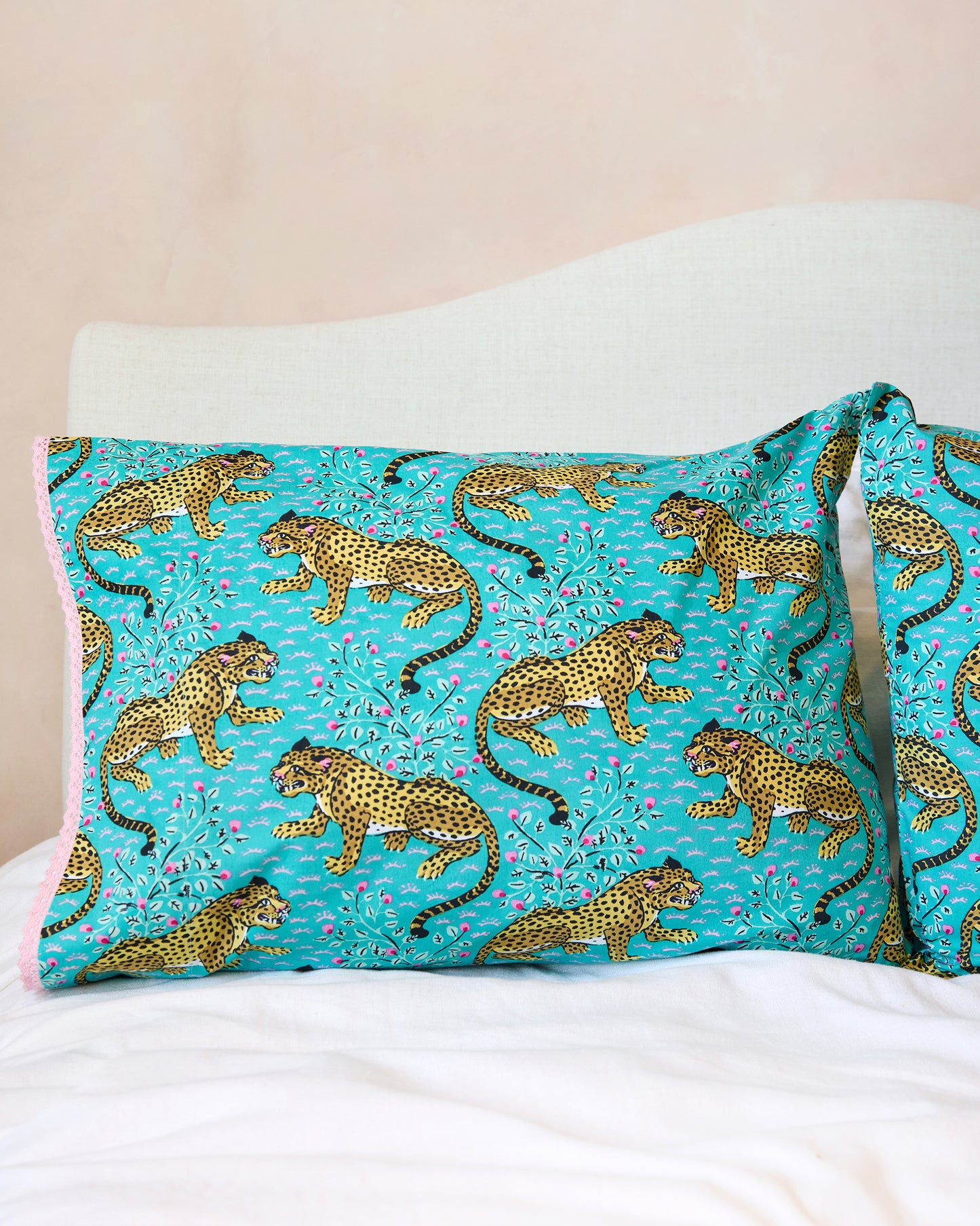 Bagheera - Set of 2 Pillowcase - Turquoise - Printfresh