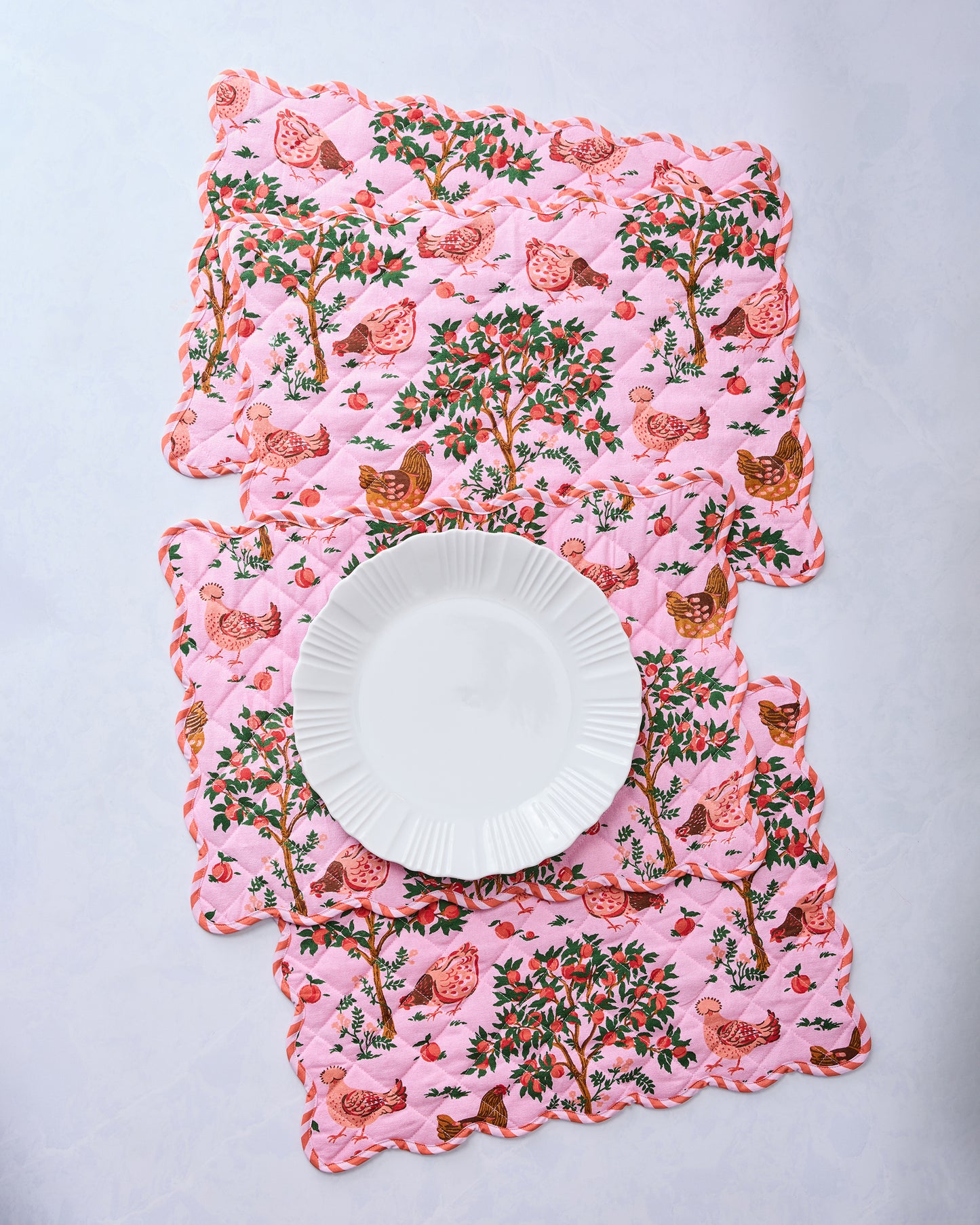 Hen House - Placemats Set Of 4 - Ballet Pink - Printfresh