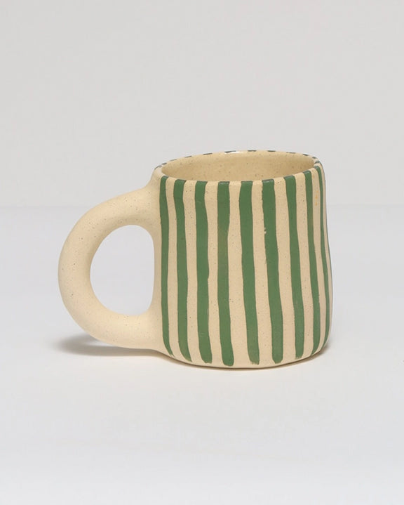 Green - Striped Mug - Melville Ceramics - Printfresh