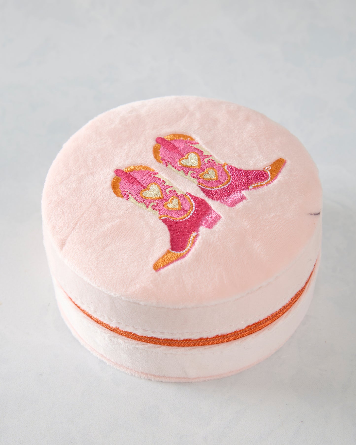Cowgirl Pink - Velvet Jewelry Zip Case - Living Royal