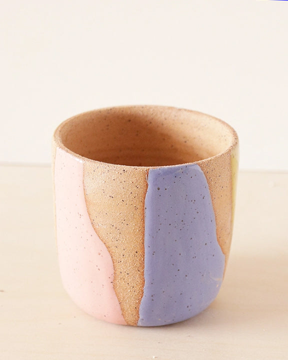Pastel Combo - Striped Ceramic Planter - Nightshift Ceramics - Printfresh