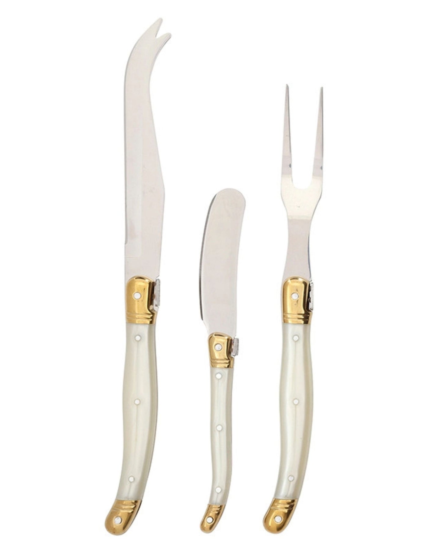 Pearl - Cheese Knife Set Set of 3 - Santa Barbara Design Studio