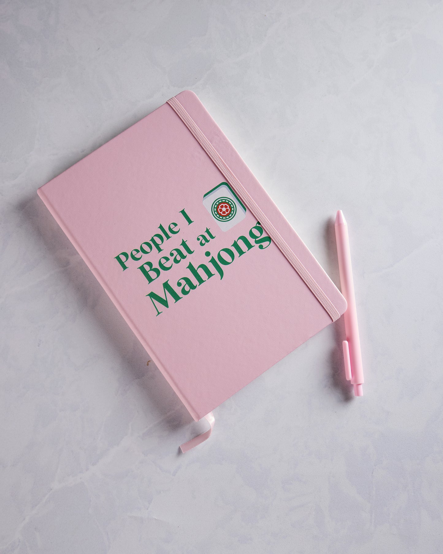 Pink - People I Beat at Mahjong Journal - Toss Designs - Printfresh