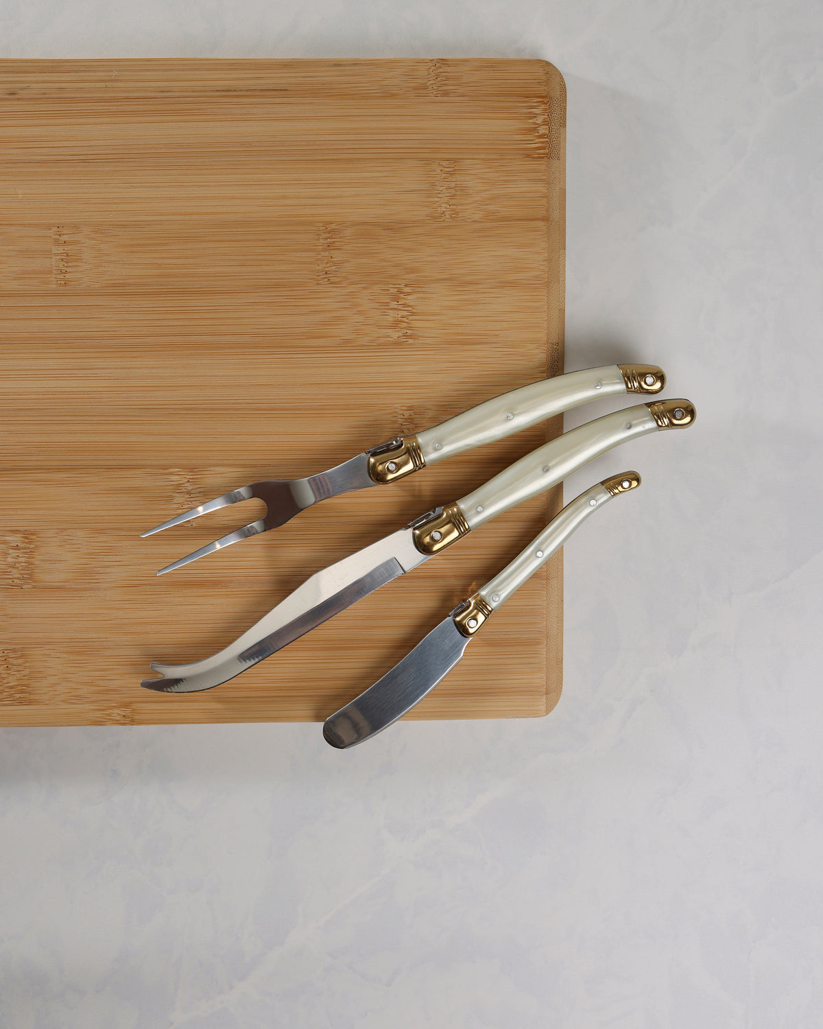 Pearl - Cheese Knife Set Set of 3 - Santa Barbara Design Studio