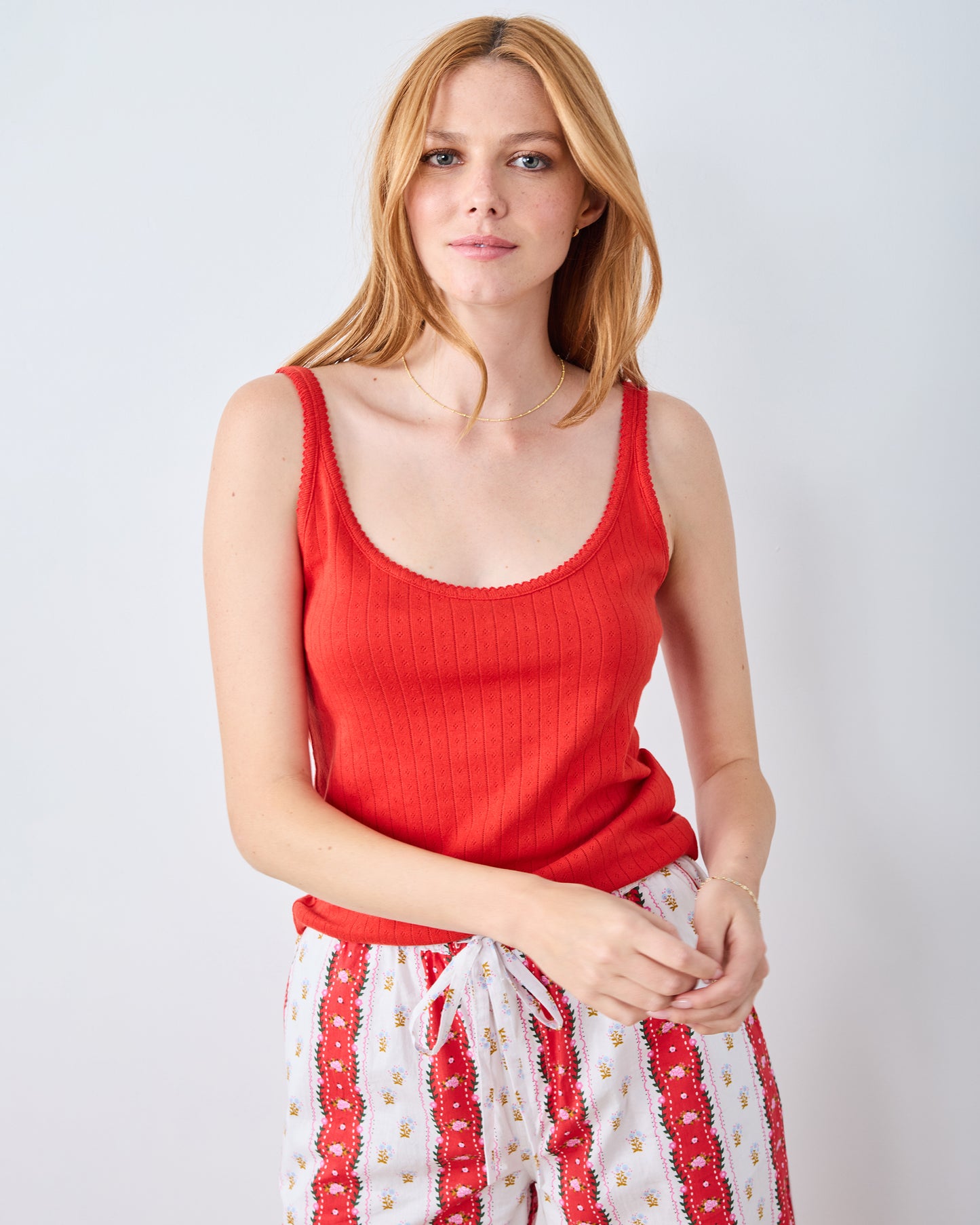 Solid - Esme Tank - Red Lip - Printfresh