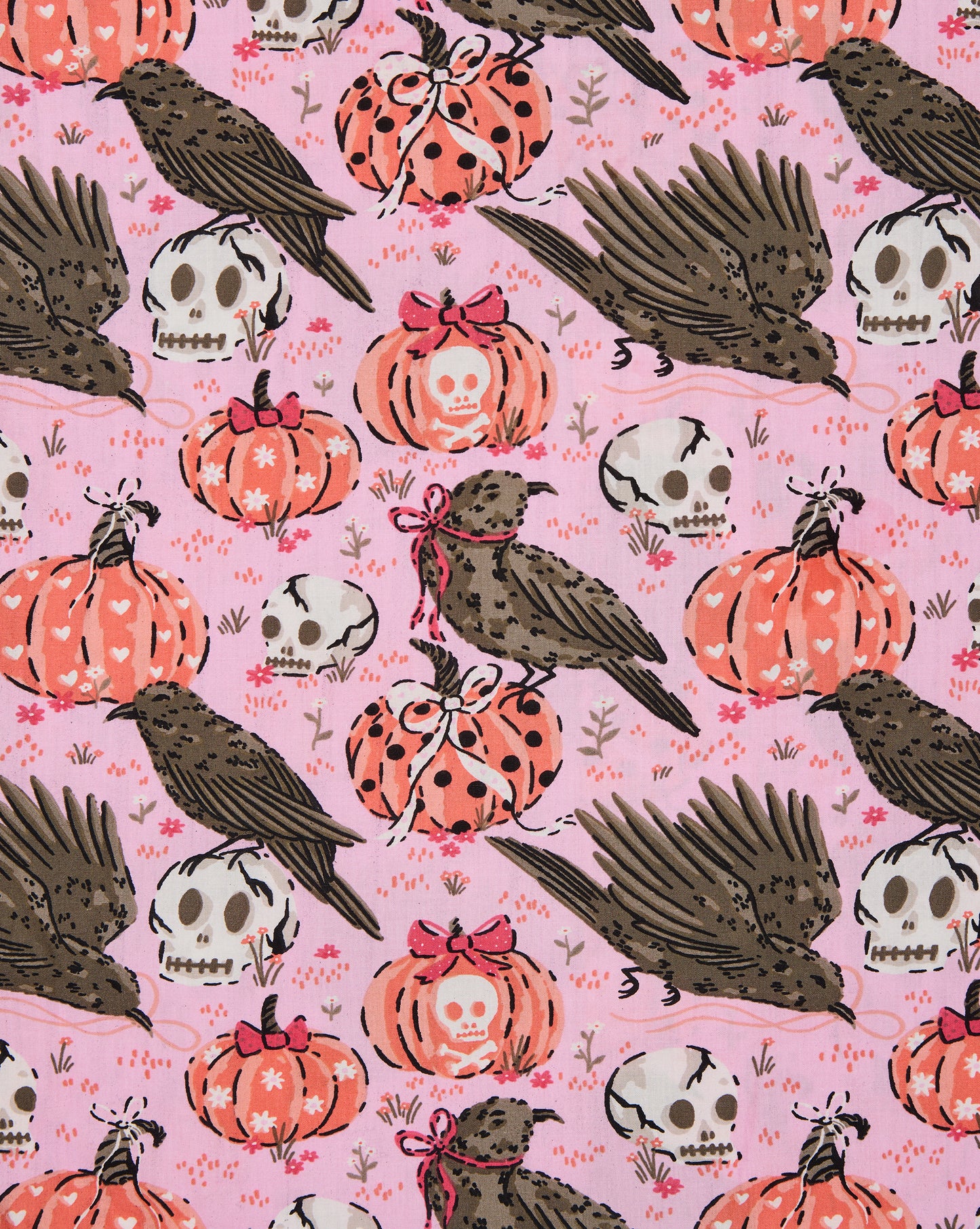Sleepy Hollow - Ruffle Shorts - Nevermore Pink - Printfresh