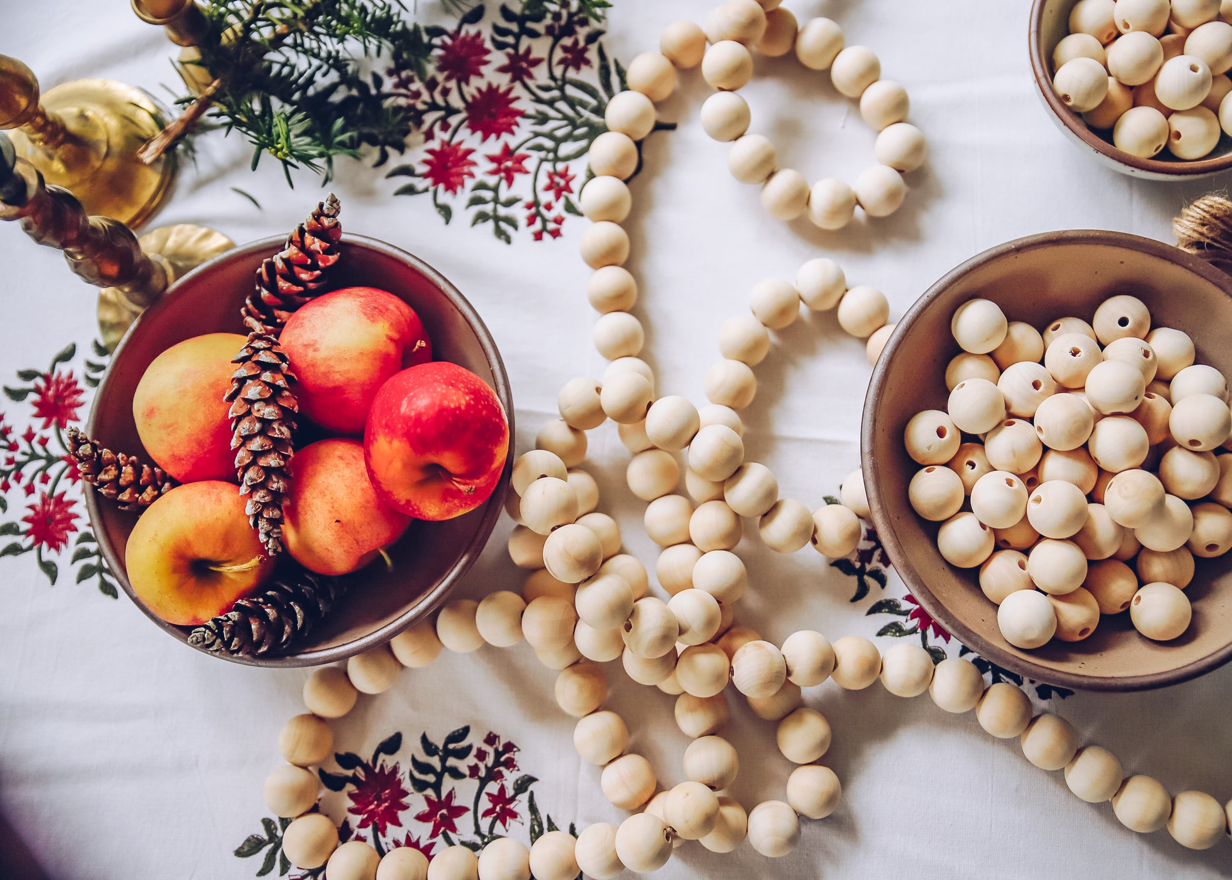 DIY: Wooden Bead Garland