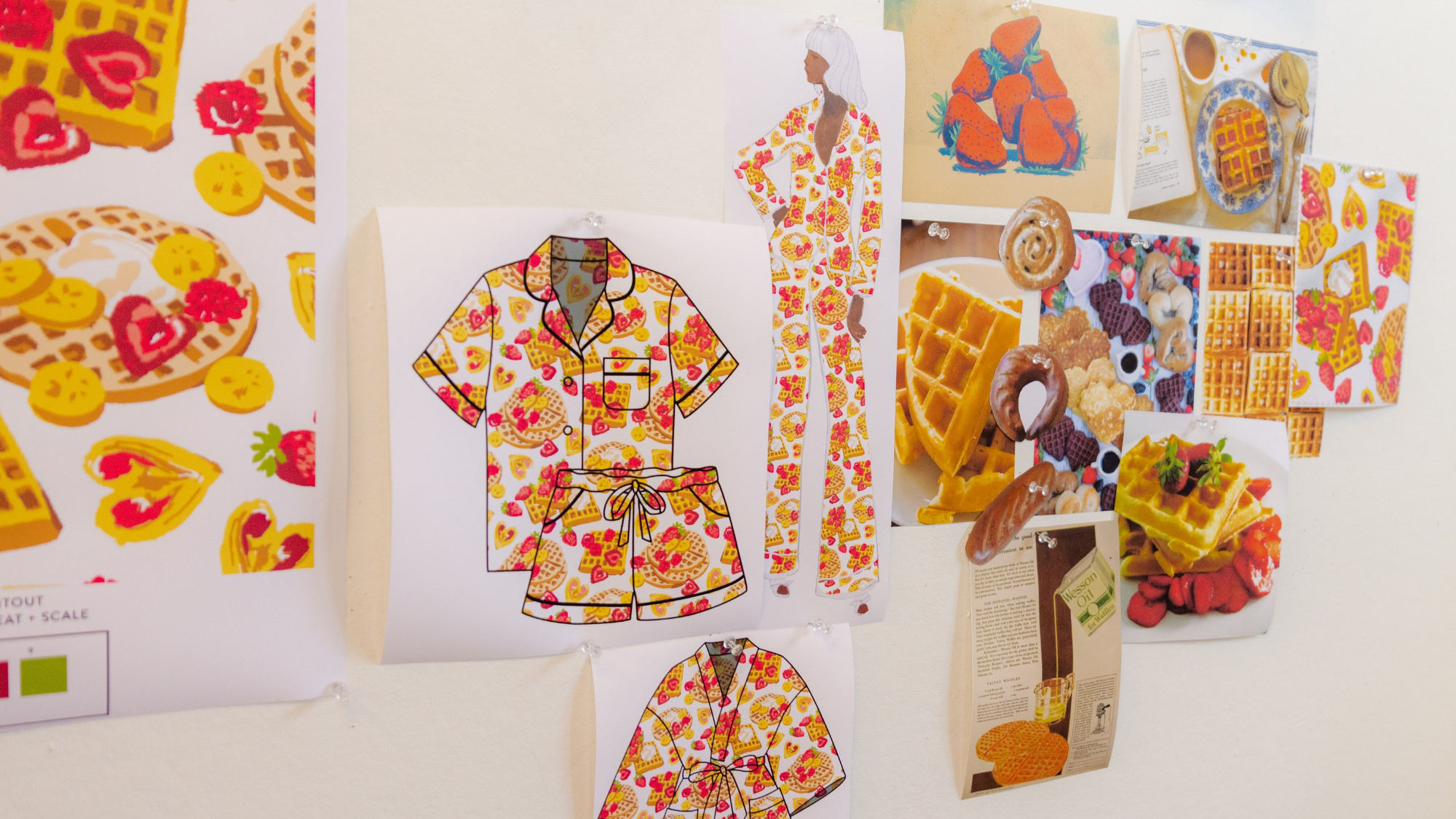 Behind The Print: Waffles in Bed