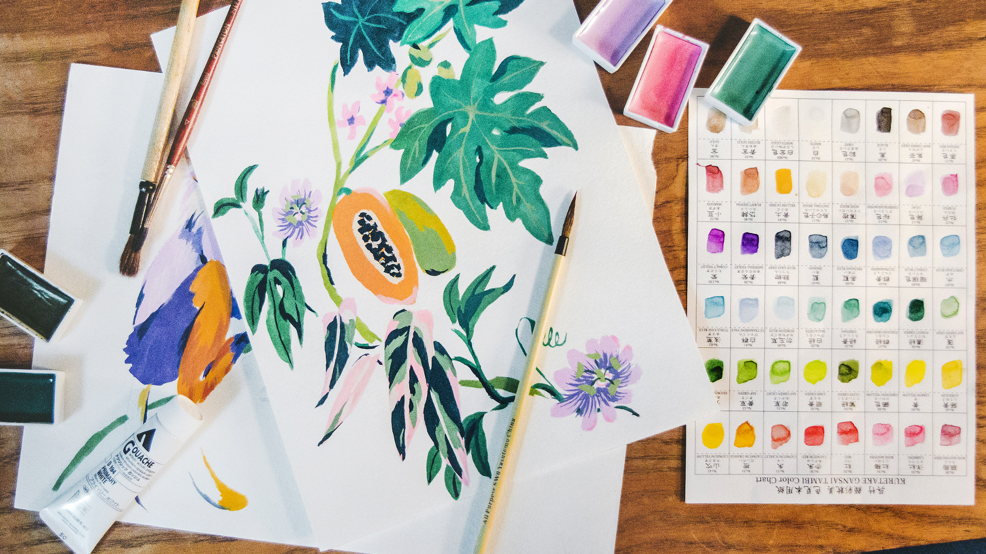 Behind the Print: Papaya Paradise