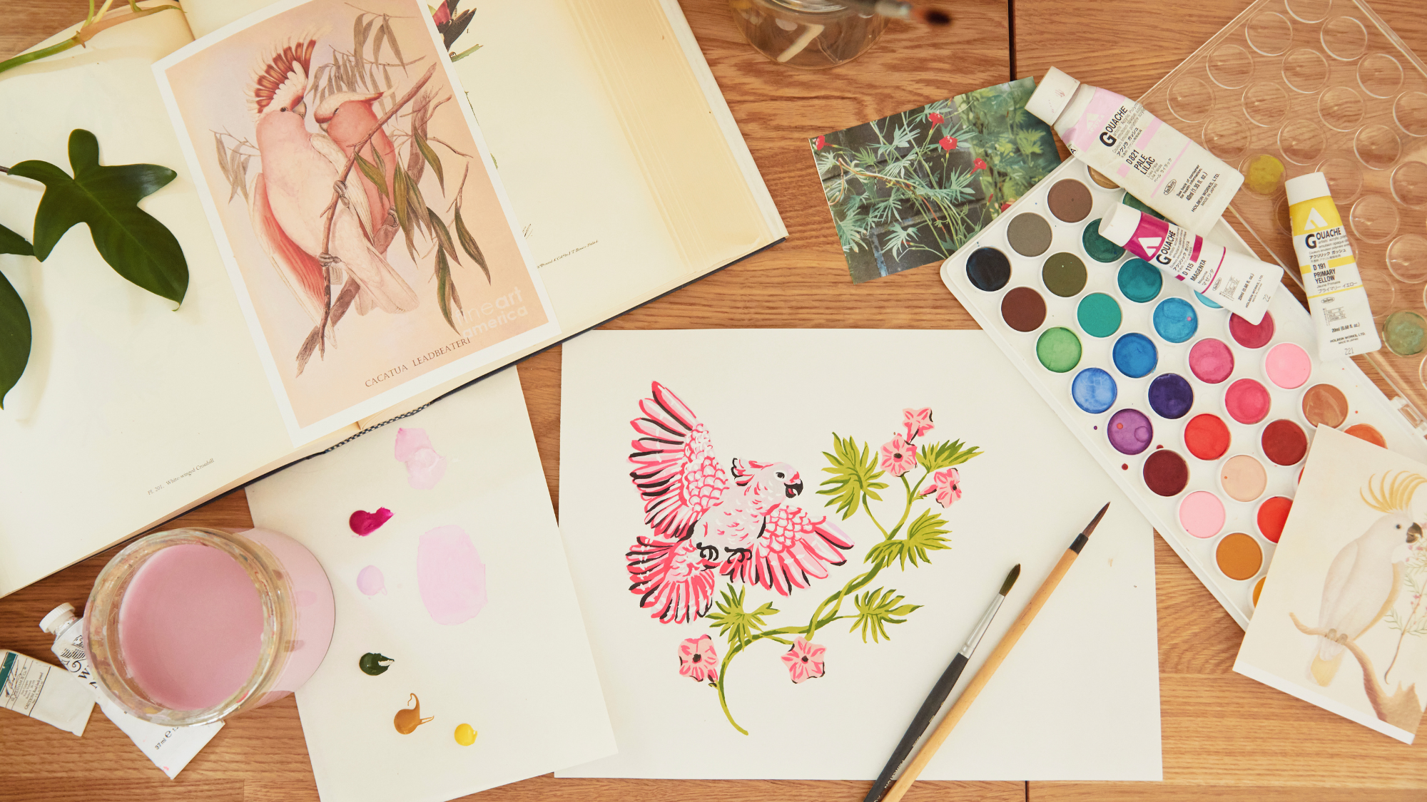 Behind the Print: Playful Parrots 