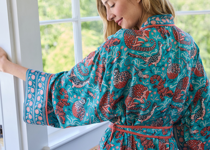Robes for Women in Cotton, Satin, & Flannel