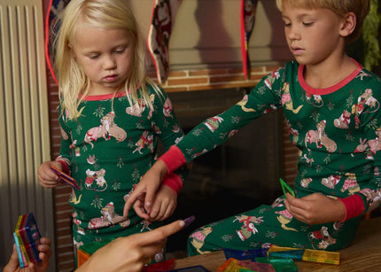 Kids' Pajamas in Playful Hand-Painted Prints