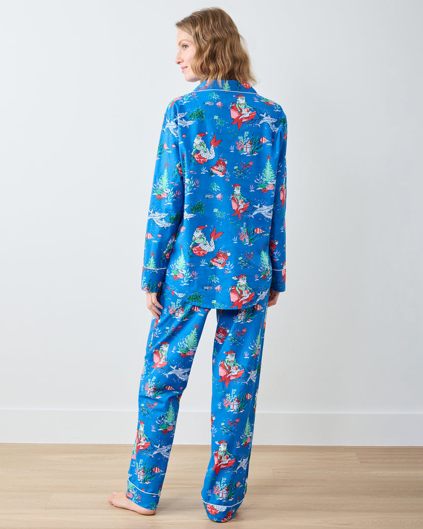 Merry Mermen - Long PJ Set - Dolphin Tail - Printfresh