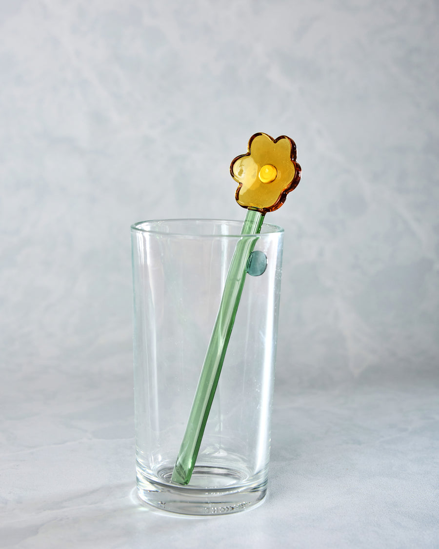 Yellow Combo - Lily Glass Stirring Spoon - TUTU Home - Printfresh