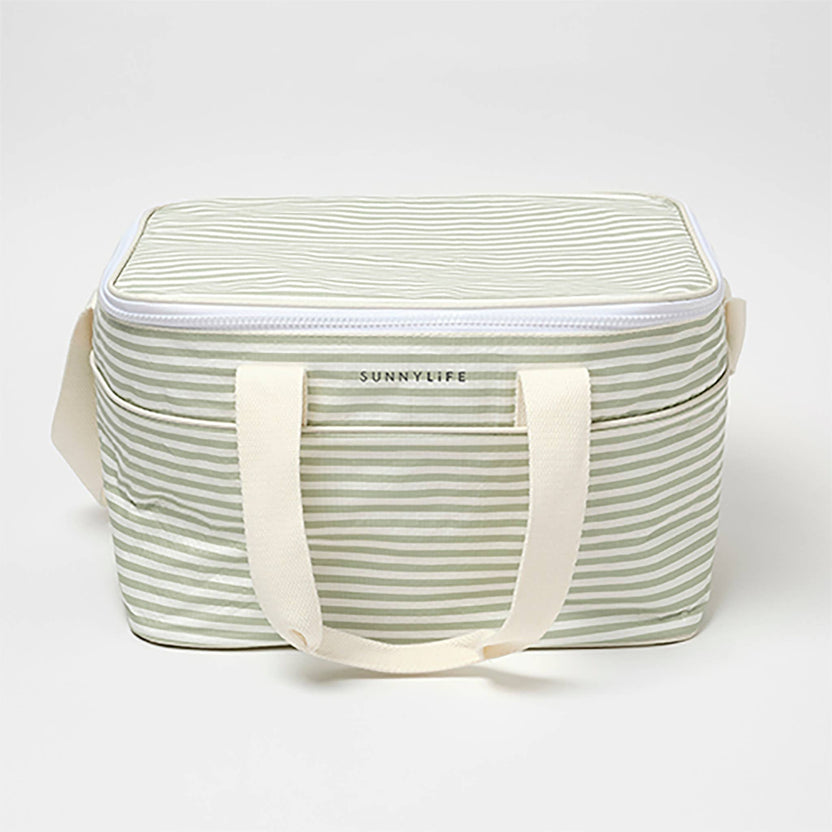 Sage Stripe - Light Cooler Bag La Palma - Sunnylife - Printfresh