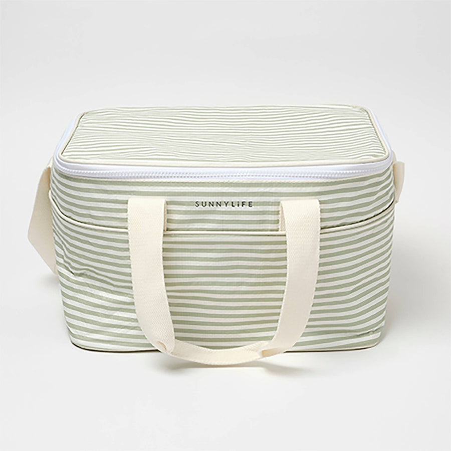 Sage Stripe - Light Cooler Bag La Palma - Sunnylife - Printfresh