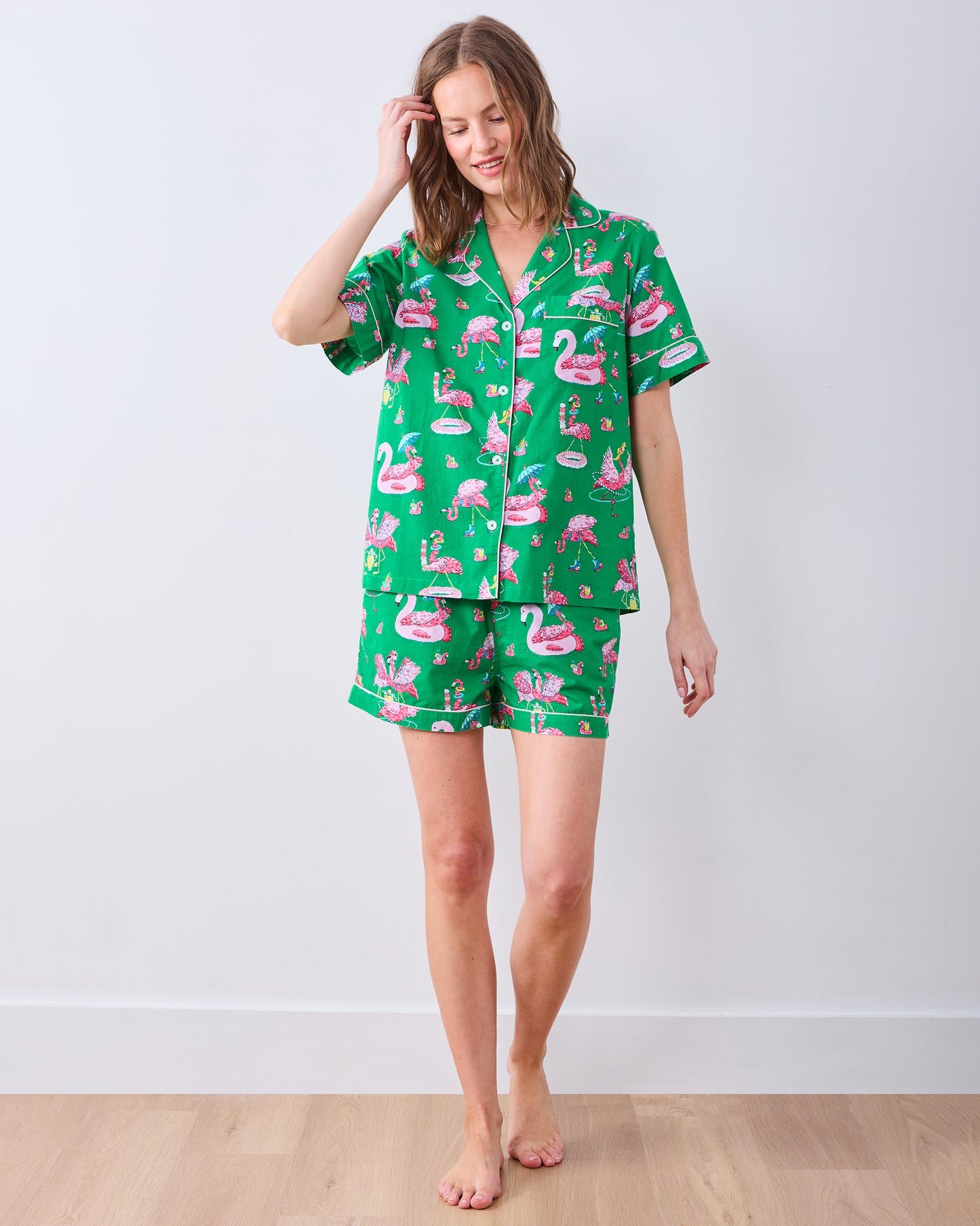 Flock Party - Short PJ Set - Palm Frond
