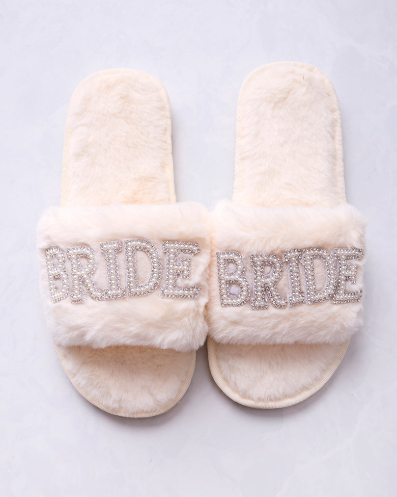 Ivory - Bride Pearl Slipper - Printfresh