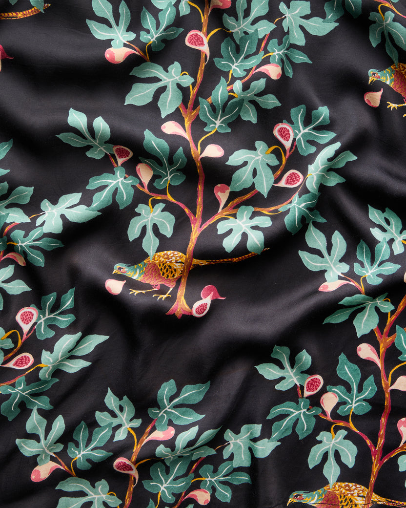 Pheasant & Figs - Zinnia Dress - Ink - Printfresh