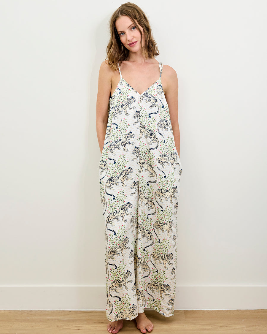 Bagheera - Eco Satin Jaipur Jumpsuit - Wedding Cake - Printfresh
