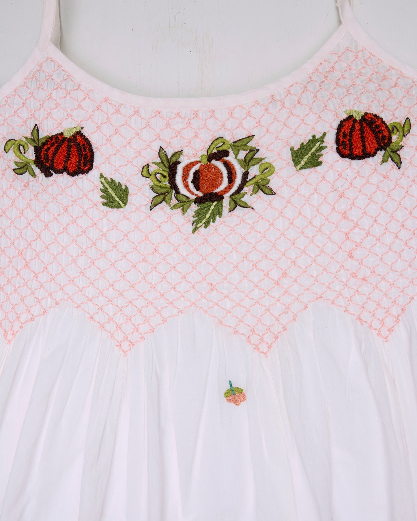 Embroidered Pumpkins - Naya Short Set - Natural