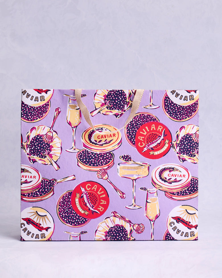 Champagne & Caviar - Paper Gift Bag - Lavender Spritz - Printfresh