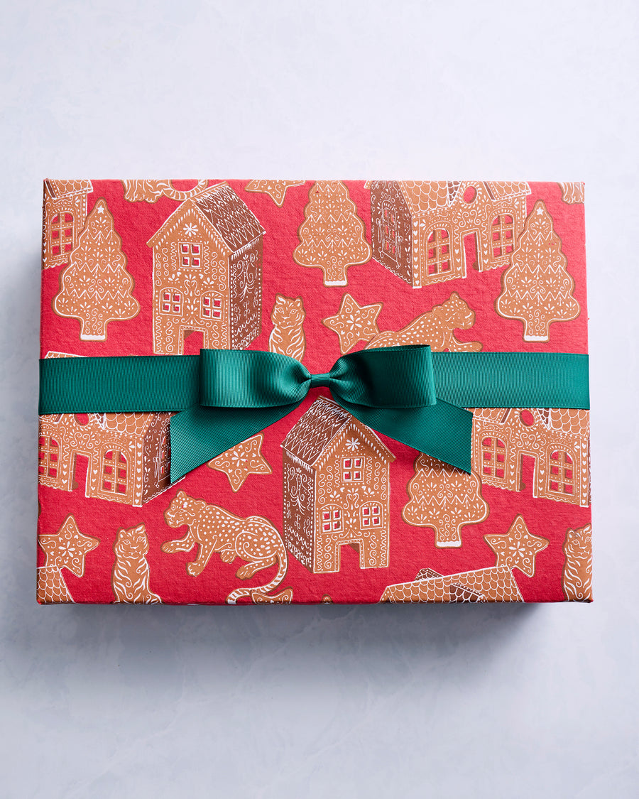Gingerbread Party - Paper Gift Box - Ruby - Printfresh