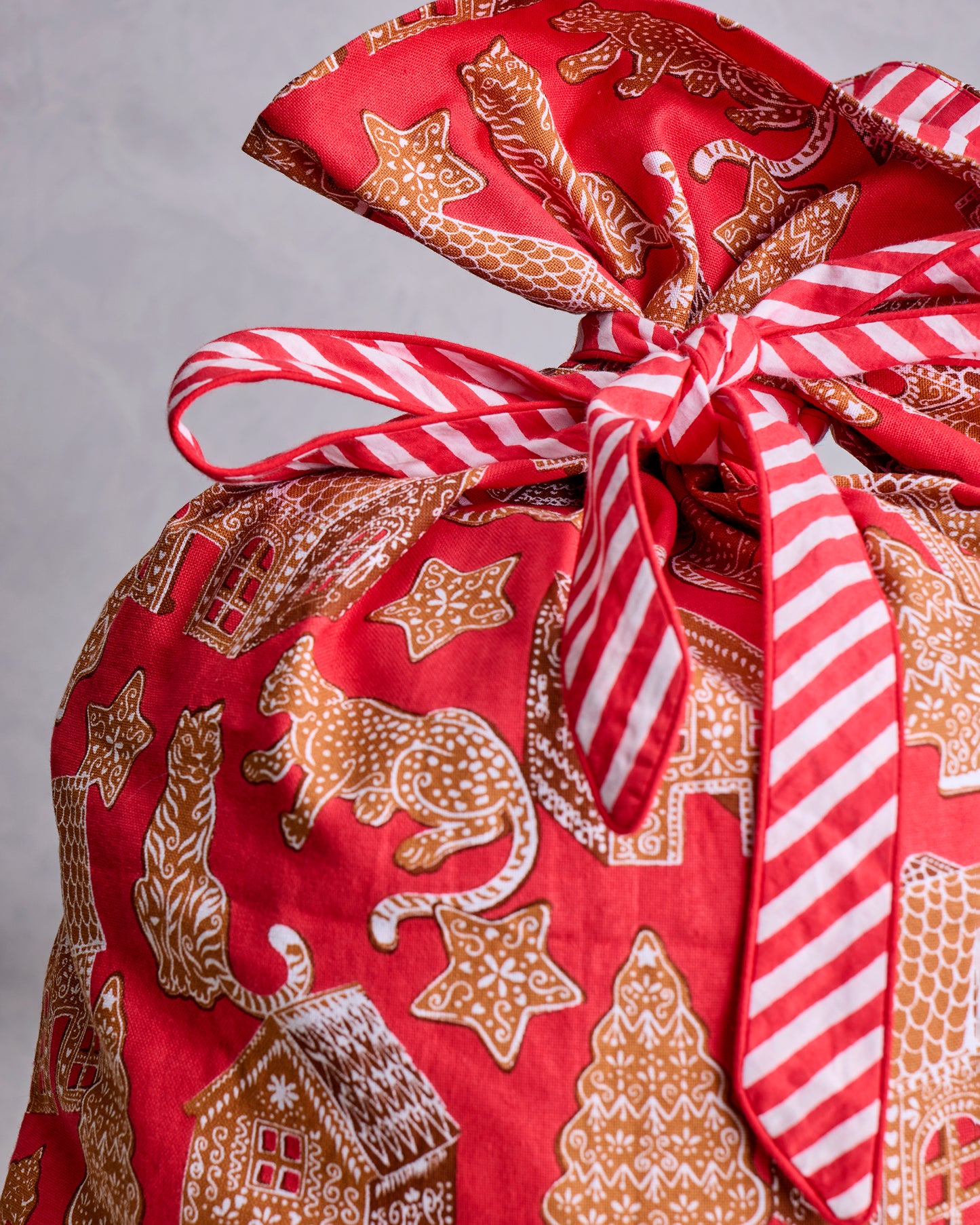 GingerBread Party - Gift Sack - Ruby - Printfresh
