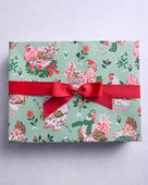 Holiday Hens - Gift Wrapping - Sage