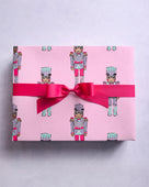 Leopard Nutcrackers - Gift Wrapping - Pink Candy Cane