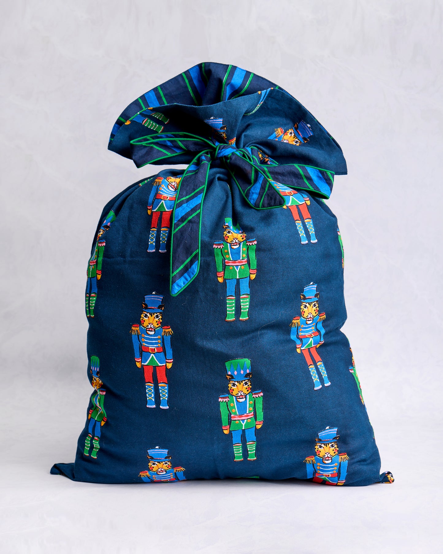 Leopard Nutcrackers - Gift Sack - Navy - Printfresh