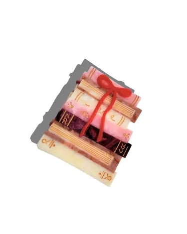 Multi - Hand Painted Bow Bookstack Claw Hair Clip - Printfresh