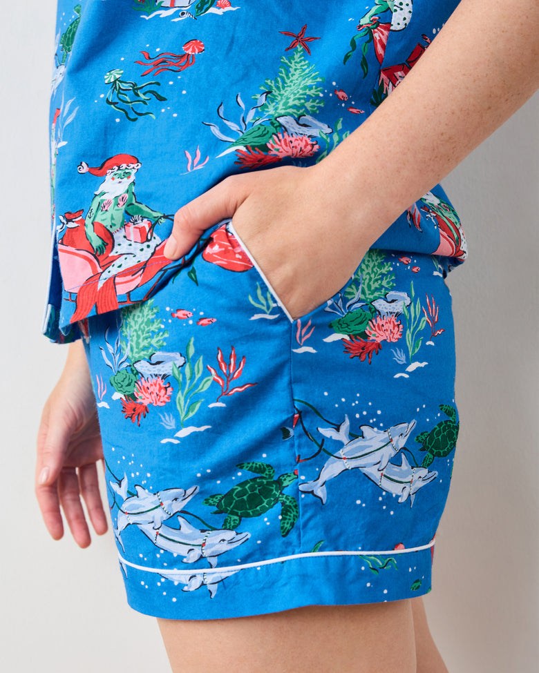 Merry Mermen - Short PJ Set - Dolphin Tail - Printfresh