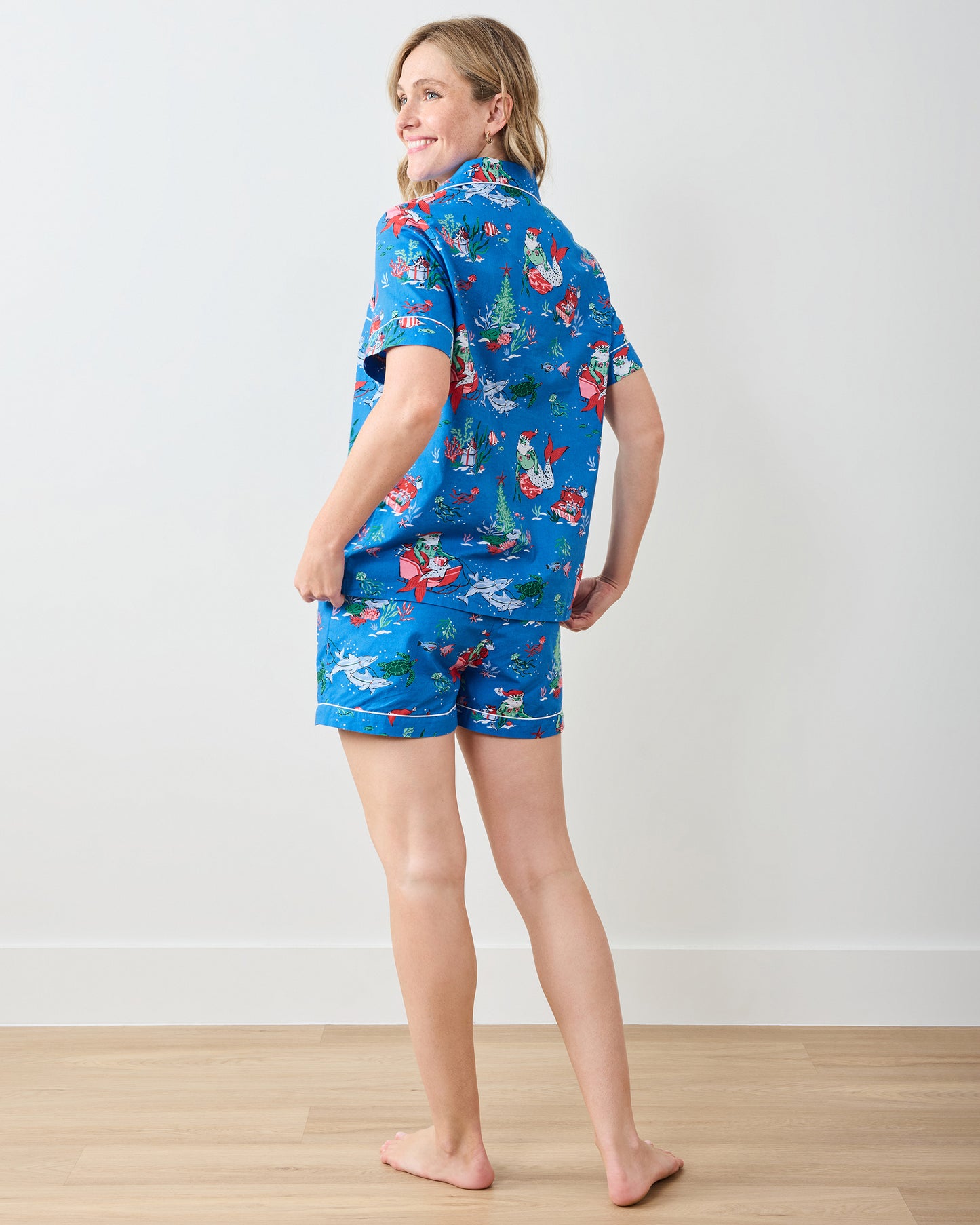 Merry Mermen - Short PJ Set - Dolphin Tail - Printfresh