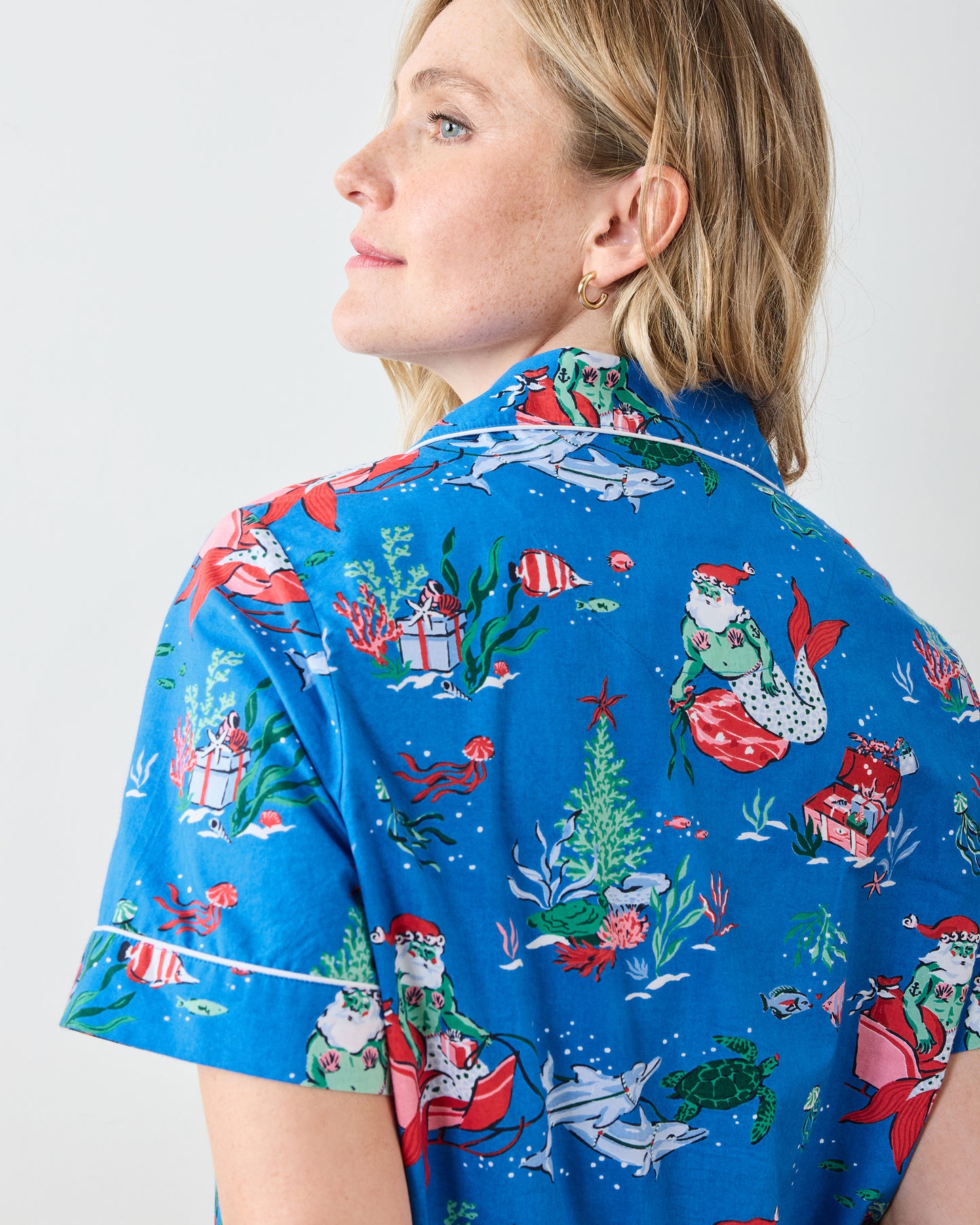 Merry Mermen - Short PJ Set - Dolphin Tail - Printfresh