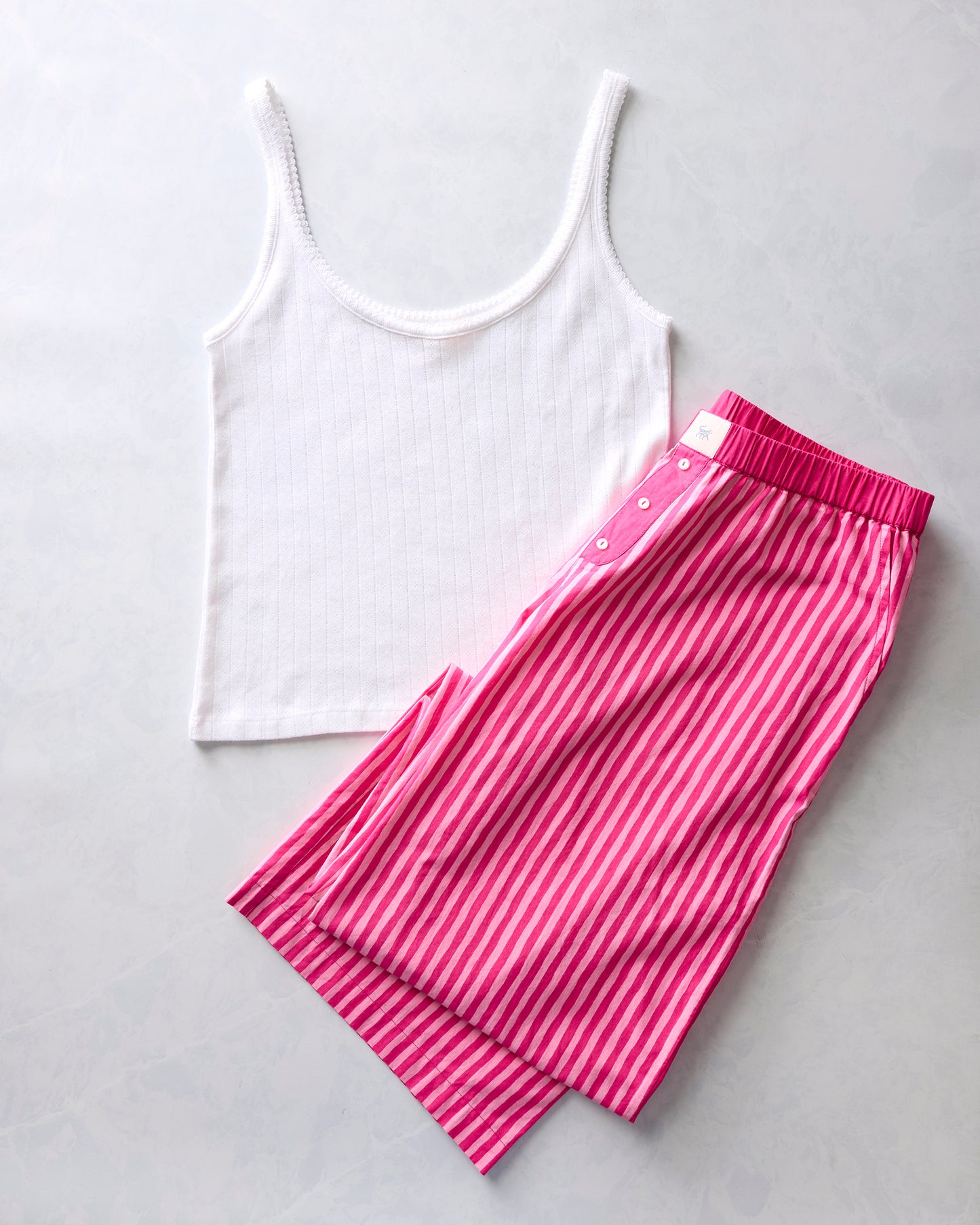 Pink Stripes - Esme Tank & Nola PJ Pants Bundle - Multi - Printfresh
