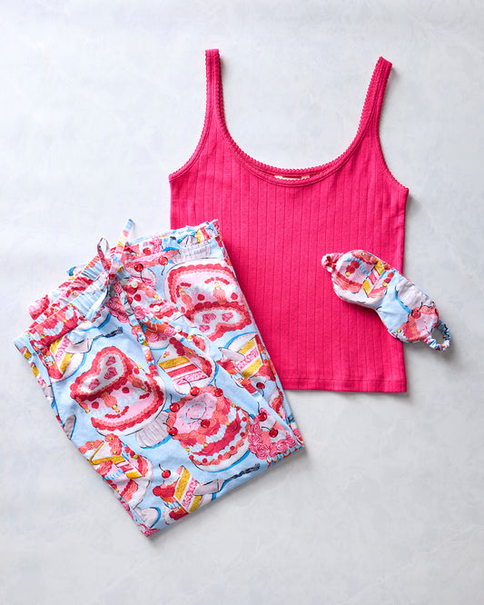 Vintage Cakes - Ruffle Cropped Pants Sleepover Bundle - Multi - Printfresh