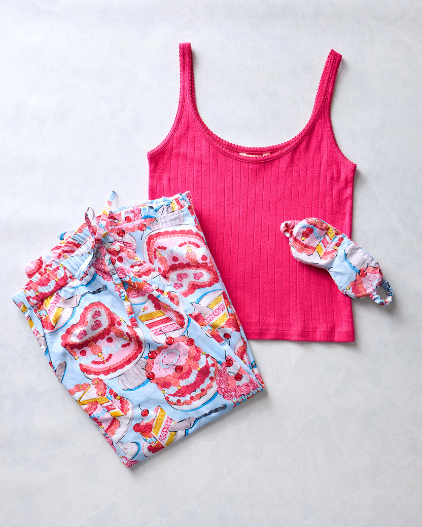 Vintage Cake - Ruffle Cropped Pants Sleepover Bundle - Multi - Printfresh