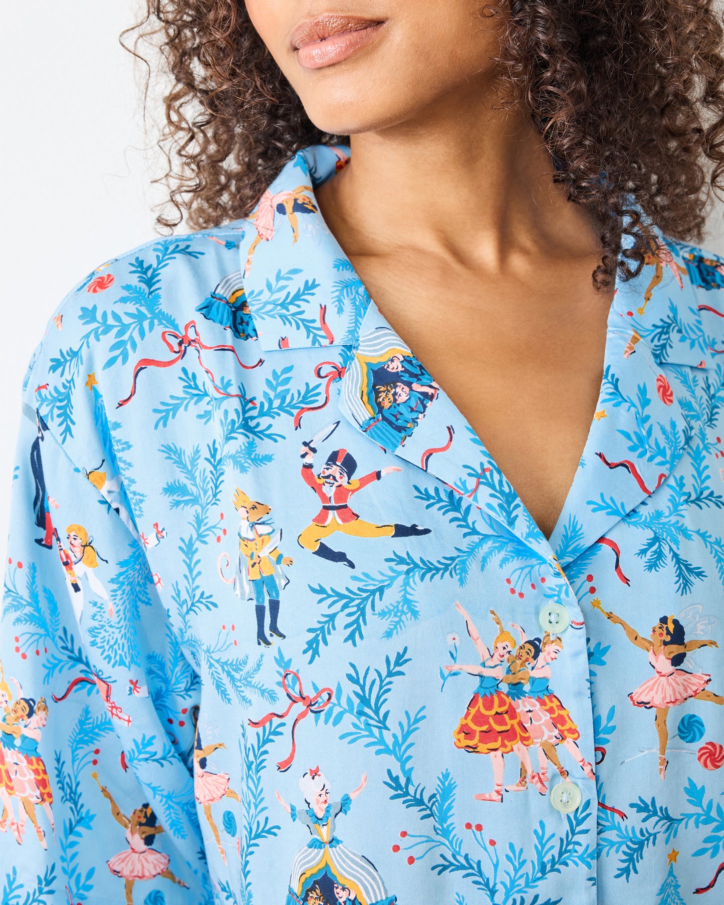 Nutcracker Dreams - Petite Eco Satin Wildest Dreams Set - Blue Slipper - Printfresh