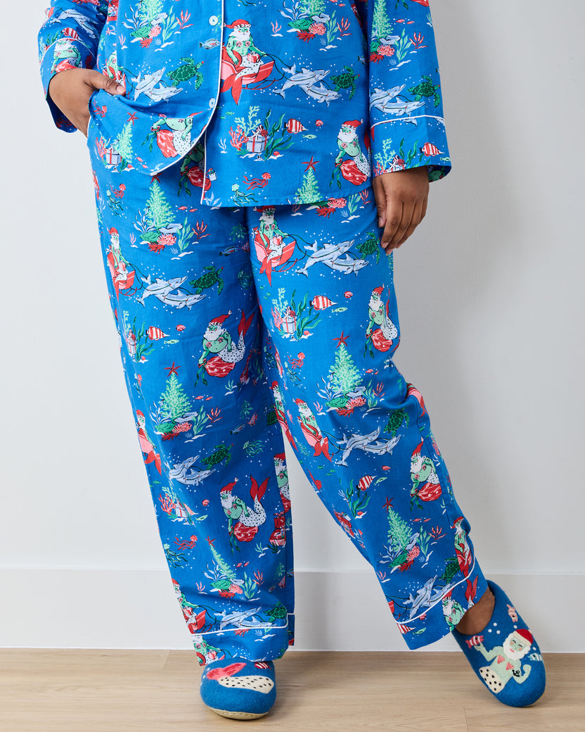 Merry Mermen - Petite Long PJ Set - Dolphin Tail - Printfresh