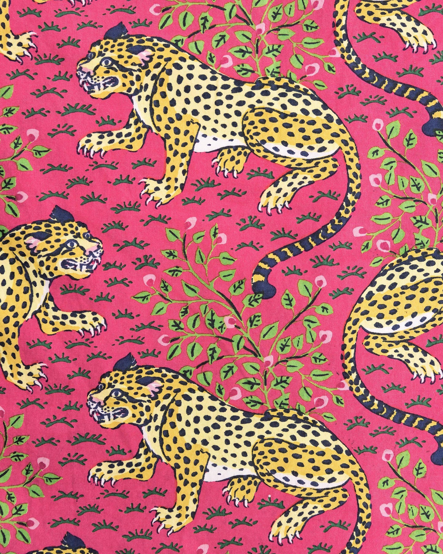 Bagheera - Short Sleeve Top & Long Pants Set - Hot Pink - Printfresh