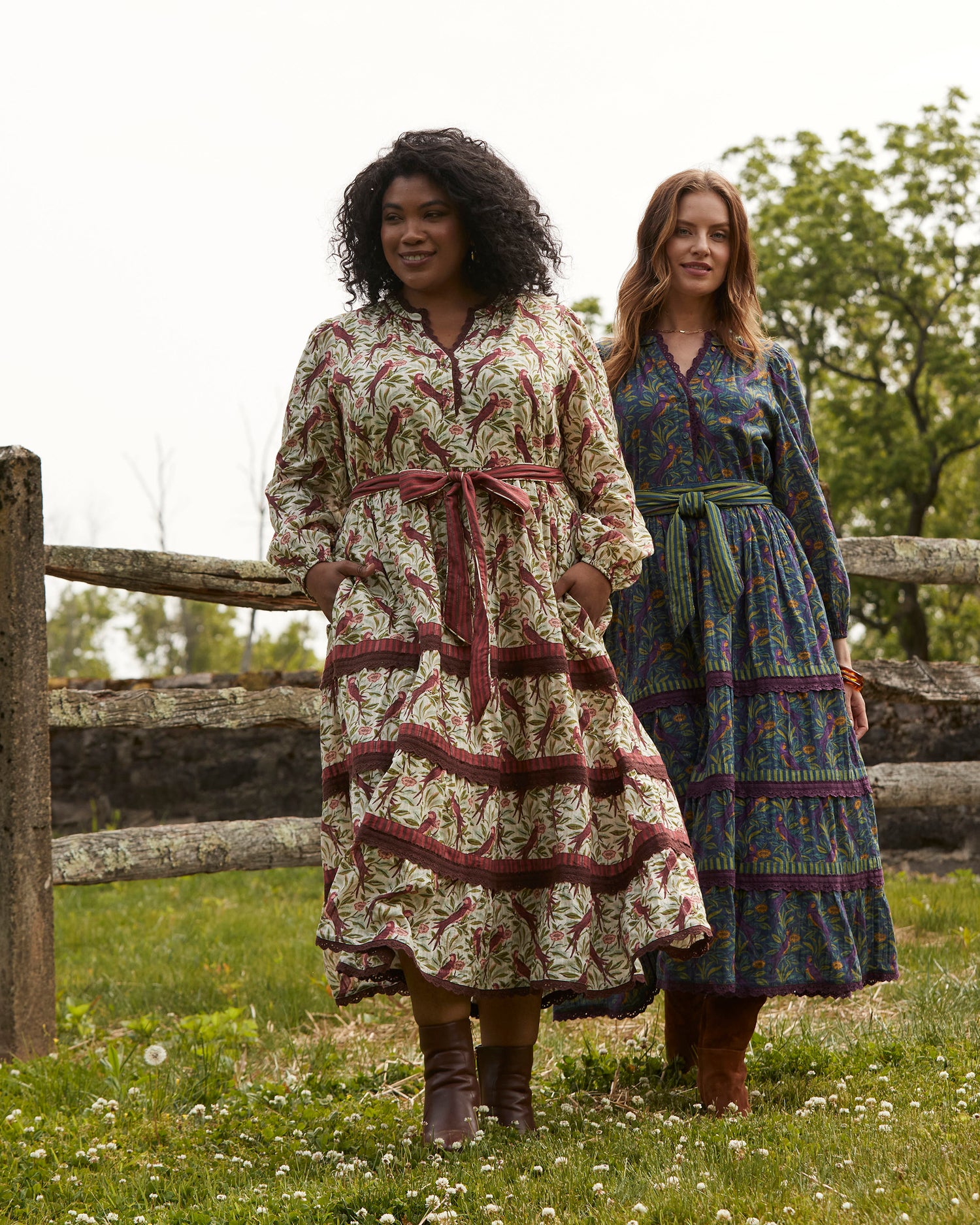 Birdsong - One in a Million Dress - Elderberry Blue - Printfresh