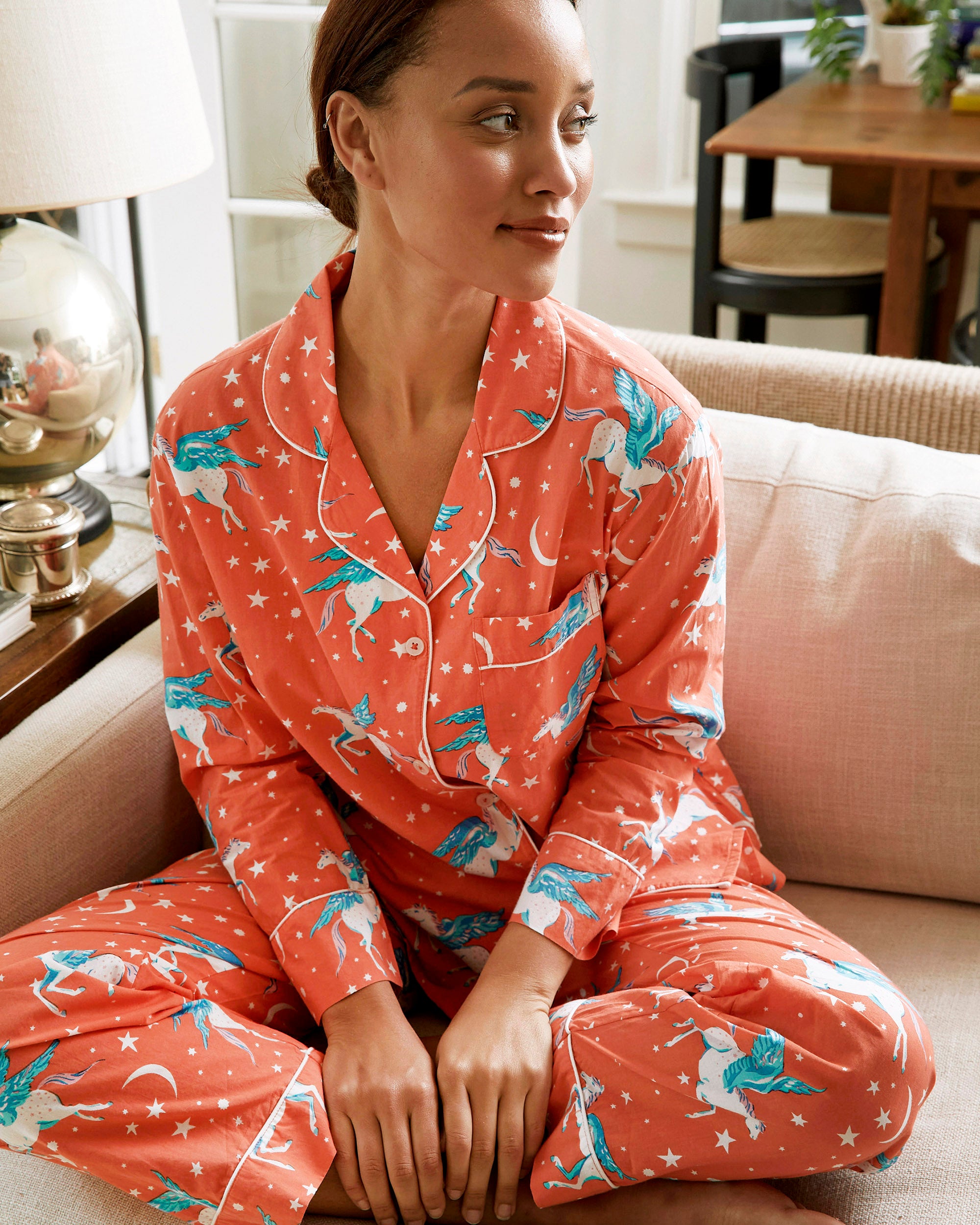 Ombre Silk Pajama & Pillowcase Set
