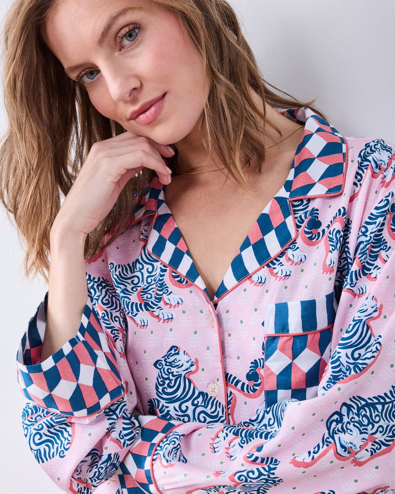 Tiger Queen - Eco Satin Rittenhouse Set - Blush & Bashful - Printfresh