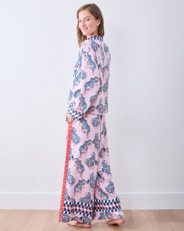 Tiger Queen - Eco Satin Rittenhouse Set - Blush & Bashful - Printfresh